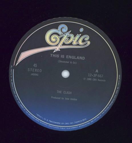 The Clash This Is England 12" vinyl single (12 inch record / Maxi-single) Japanese CSH12TH153742