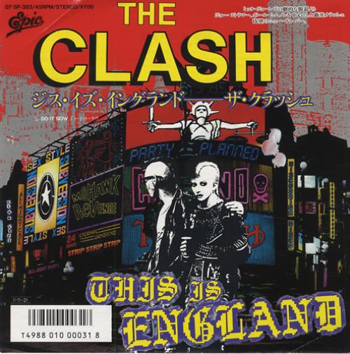 The Clash This Is England 7" vinyl single (7 inch record / 45) Japanese CSH07TH353700