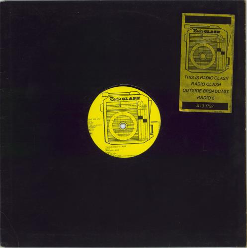 The Clash This Is Radio Clash - Hype Sticker 12" vinyl single (12 inch record / Maxi-single) UK CSH12TH38702