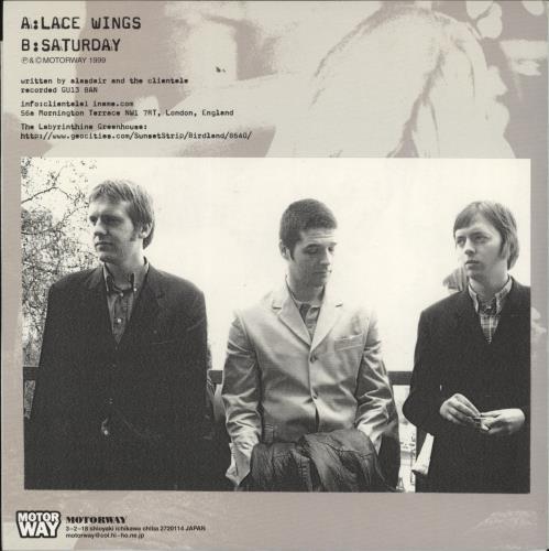 The Clientele Lace Wings 7" vinyl single (7 inch record / 45) Japanese TQE07LA767754