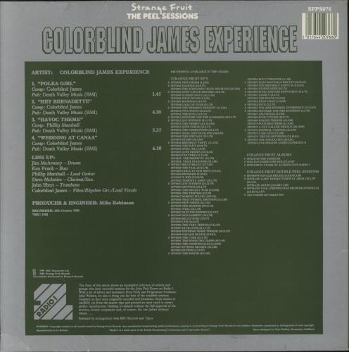 The Colorblind James Experience The Peel Sessions 12" vinyl single (12 inch record / Maxi-single) UK CBF12TH306776