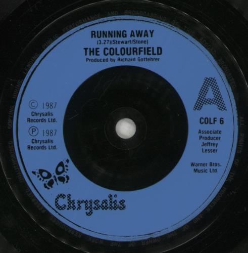 The Colourfield Running Away 7" vinyl single (7 inch record / 45) UK CFD07RU98696