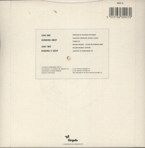 The Colourfield Running Away 7" vinyl single (7 inch record / 45) UK CFD07RU98696