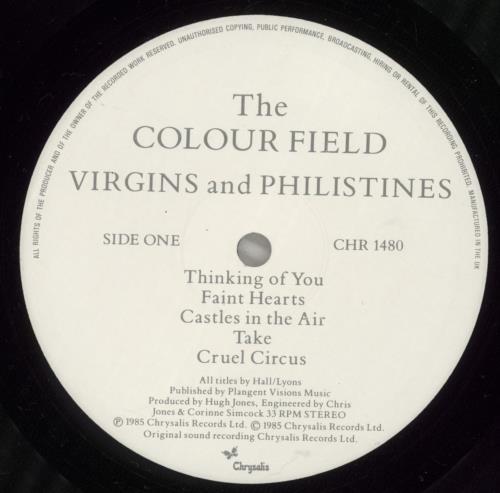 The Colourfield Virgins And Philistines vinyl LP album (LP record) UK CFDLPVI244693