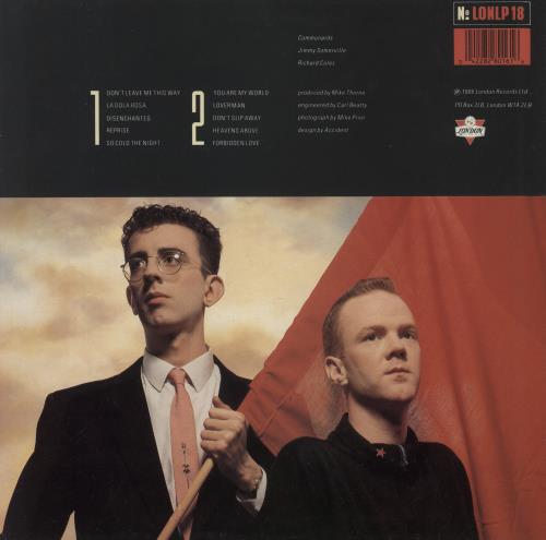 The Communards Communards vinyl LP album (LP record) UK COMLPCO869274