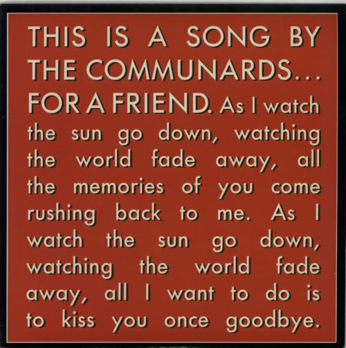 The Communards For A Friend 7" vinyl single (7 inch record / 45) UK COM07FO607619
