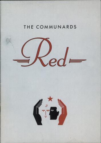 The Communards Red tour programme UK COMTRRE182984
