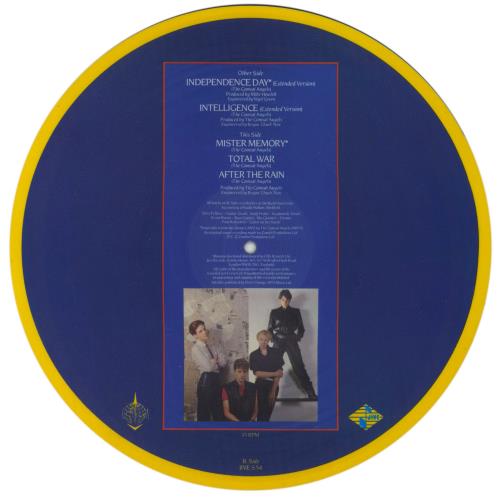 The Comsat Angels Independence Day 12" vinyl picture disc (12 inch picture record) UK TCA2PIN247856