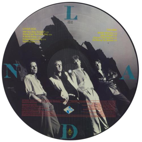The Comsat Angels Land picture disc LP (vinyl picture disc album) UK TCAPDLA503446
