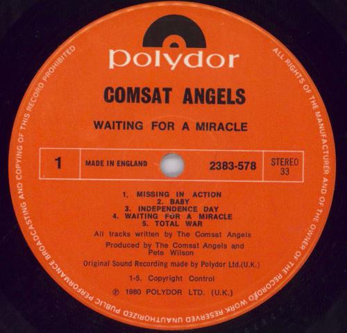 The Comsat Angels Waiting For A Miracle - EX vinyl LP album (LP record) UK TCALPWA821255