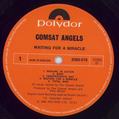 The Comsat Angels Waiting For A Miracle - EX vinyl LP album (LP record) UK TCALPWA831225