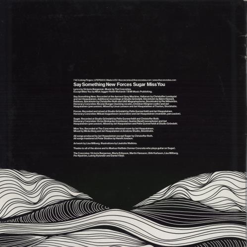 The Concretes Say Something New 12" vinyl single (12 inch record / Maxi-single) Swedish ULX12SA771945