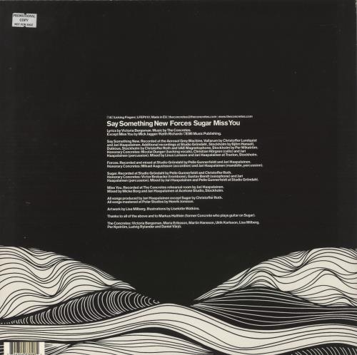 The Concretes Say Something New 12" vinyl single (12 inch record / Maxi-single) UK ULX12SA886051