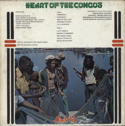The Congos Heart Of The Congos - Green & White Label vinyl LP album (LP record) Jamaican S8GLPHE877281
