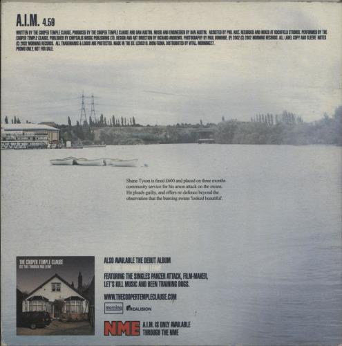 The Cooper Temple Clause A.I.M. CD single (CD5 / 5") UK TCOC5AI242284