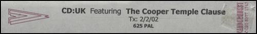 The Cooper Temple Clause Film-Maker video (VHS or PAL or NTSC) UK TCOVIFI281588