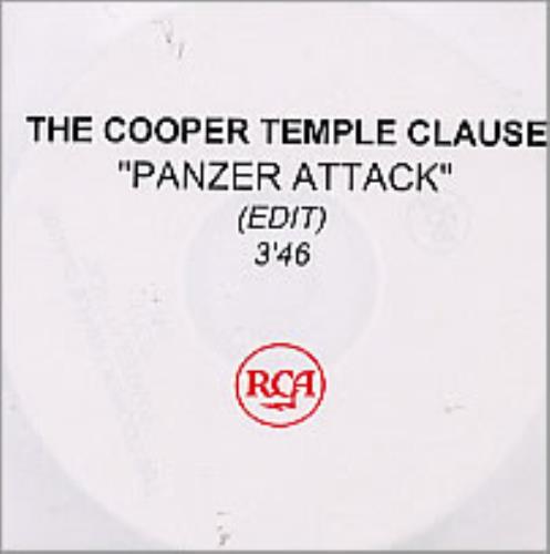 The Cooper Temple Clause Panzer Attack CD-R acetate UK TCOCRPA186260