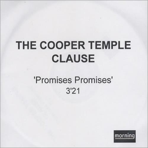 The Cooper Temple Clause Promises, Promises - PVC wallet CD-R acetate UK TCOCRPR260383