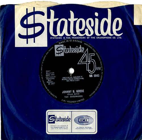 The Coronados Johnny B. Goode 7" vinyl single (7 inch record / 45) UK VZH07JO610679