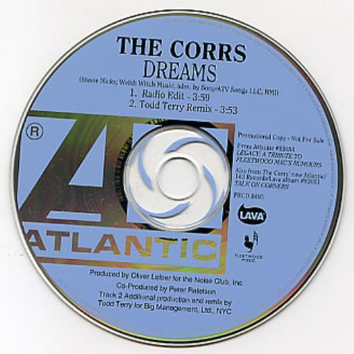 The Corrs Dreams CD single (CD5 / 5") US ORRC5DR113836