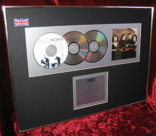 The Corrs Forgiven, Not Forgotten award disc UK ORRAWFO322971