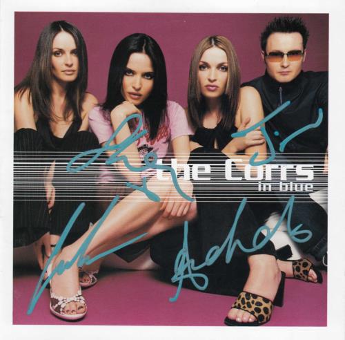 The Corrs In Blue - Autographed CD album (CDLP) UK ORRCDIN666366