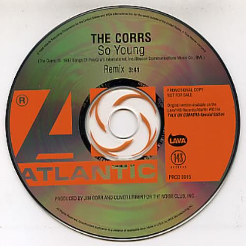 The Corrs So Young CD single (CD5 / 5") US ORRC5SO137377