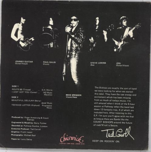 The Count Bishops Speedball EP - 3rd + Matte Sleeve 7" vinyl single (7 inch record / 45) UK CBI07SP520815