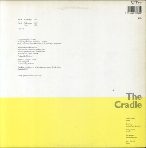 The Cradle It's Too High + Press Release 12" vinyl single (12 inch record / Maxi-single) UK TGX12IT832086