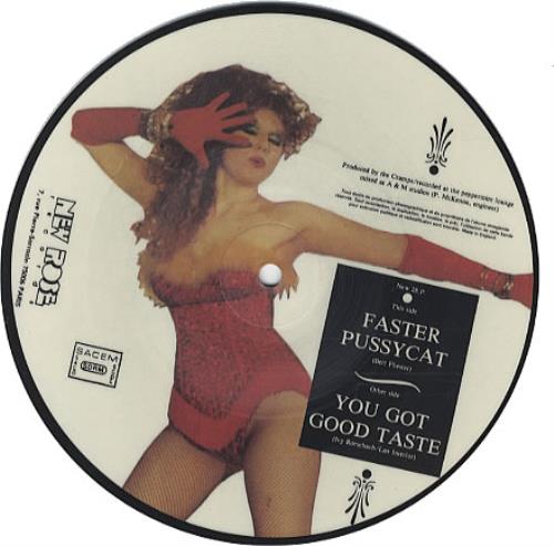 The Cramps Faster Pussycat 7" vinyl picture disc (7 inch picture disc single) French CRA7PFA220986