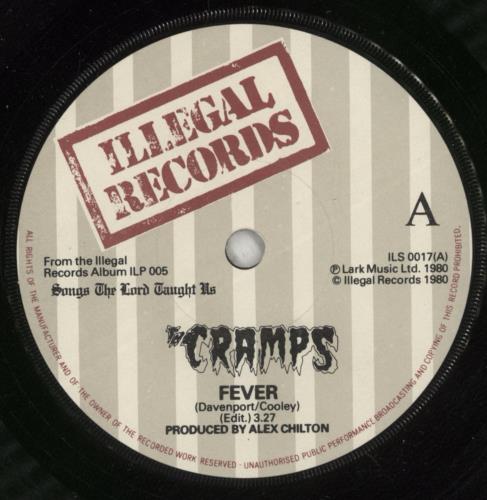 The Cramps Fever/Garbageman - 4 pics sleeve - EX 7" vinyl single (7 inch record / 45) UK CRA07FE794562