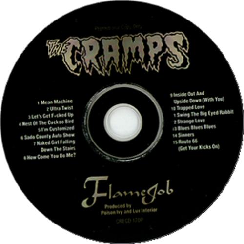 The Cramps Flame Job CD album (CDLP) UK CRACDFL36623