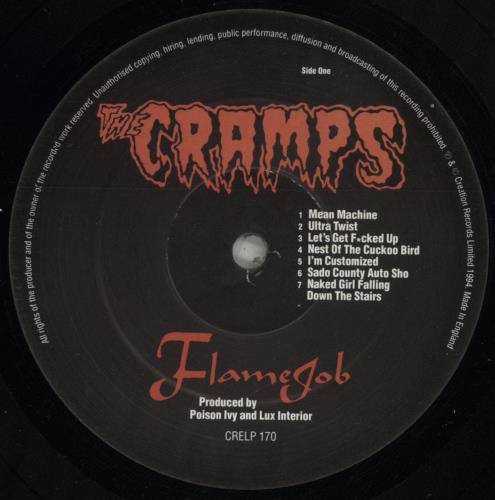 The Cramps Flamejob vinyl LP album (LP record) UK CRALPFL318034