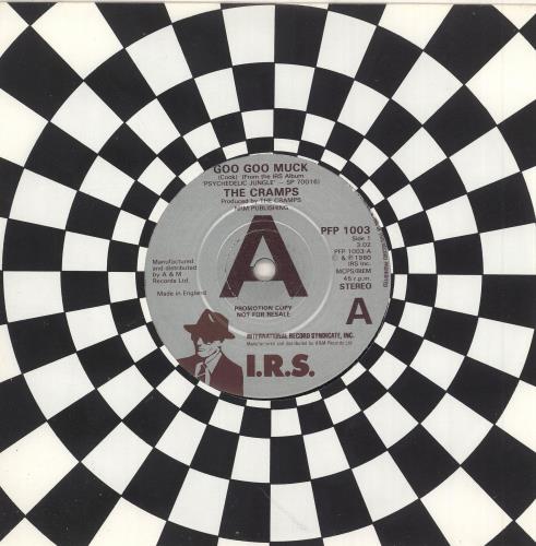 The Cramps Goo Goo Muck - Promo + Sleeve 7" vinyl single (7 inch record / 45) UK CRA07GO262023