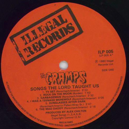 The Cramps Songs The Lord Taught Us vinyl LP album (LP record) UK CRALPSO819094