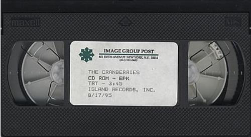 The Cranberries Cd Rom E.P.K. video (VHS or PAL or NTSC) US CRBVICD72279