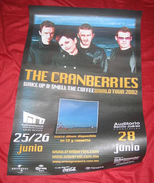 The Cranberries Mexican Concerts 2002 poster Mexican CRBPOME352959