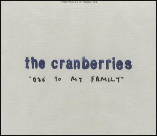 The Cranberries Ode To My Family CD single (CD5 / 5") UK CRBC5OD200761