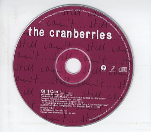 The Cranberries Still Can't... CD single (CD5 / 5") US CRBC5ST52017