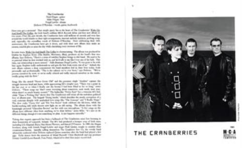 The Cranberries Wake Up & Smell The Coffee media press pack US CRBPPWA203476
