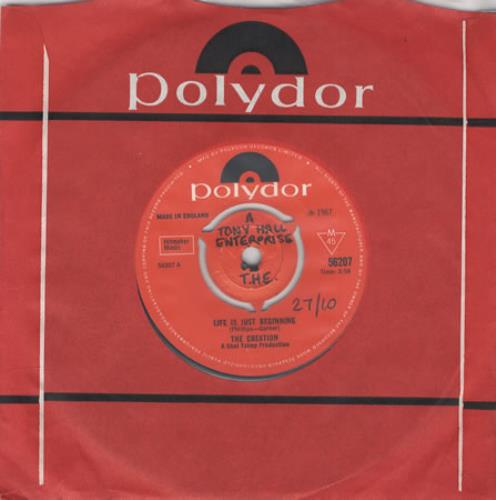 The Creation Life Is Just Beginning 7" vinyl single (7 inch record / 45) UK TCT07LI450969