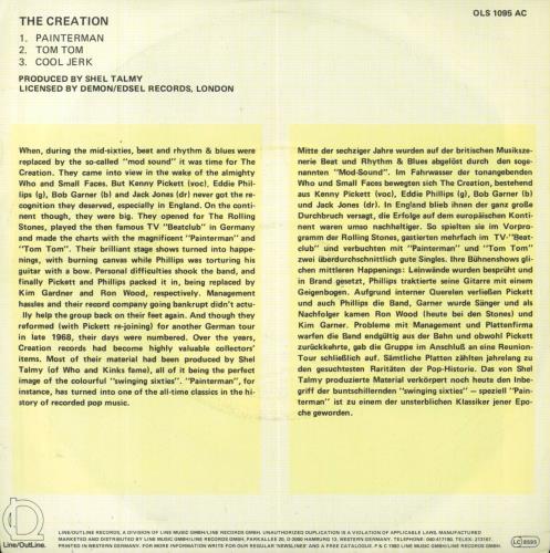 The Creation Painterman EP 7" vinyl single (7 inch record / 45) German TCT07PA805644