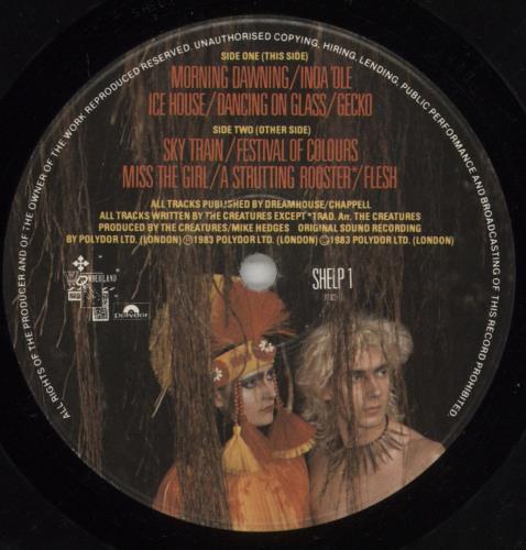 The Creatures (80s) Feast - EX vinyl LP album (LP record) UK CRTLPFE367701