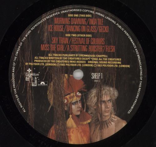 The Creatures (80s) Feast vinyl LP album (LP record) UK CRTLPFE92731