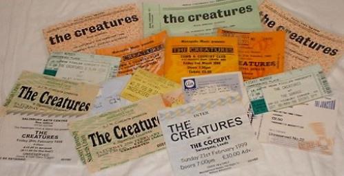 The Creatures (80s) Quanitity Of Concert Tickets memorabilia UK CRTMMQU165670