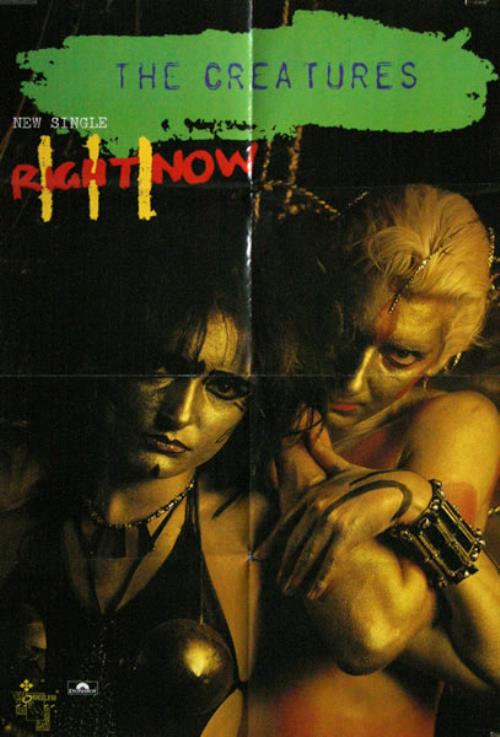 The Creatures (80s) Right Now poster UK CRTPORI458186