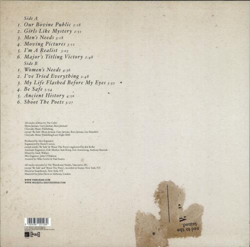 The Cribs Mens Needs, Womens Needs, Whatever vinyl LP album (LP record) UK TC1LPME800079