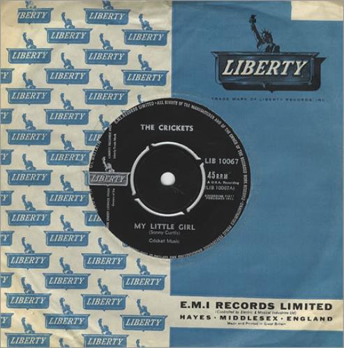 The Crickets My Little Girl - 1st 7" vinyl single (7 inch record / 45) UK CKT07MY408581