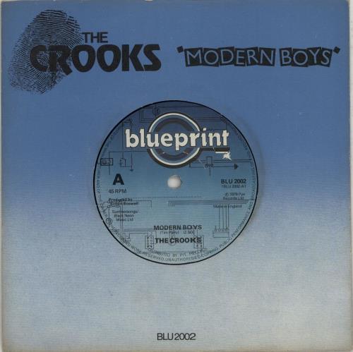 The Crooks Modern Boys 7" vinyl single (7 inch record / 45) UK XYJ07MO651802