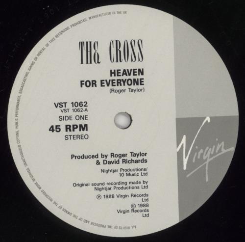 The Cross Heaven For Everyone - EX 12" vinyl single (12 inch record / Maxi-single) UK CRO12HE859637